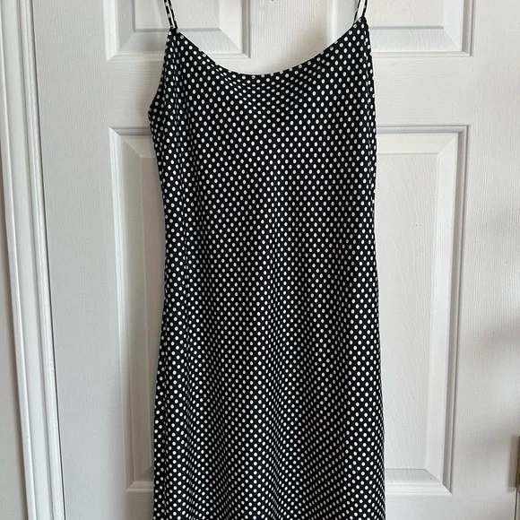 J. Crew Black and White Polka Dot Midi Dress - Picture 3 of 6